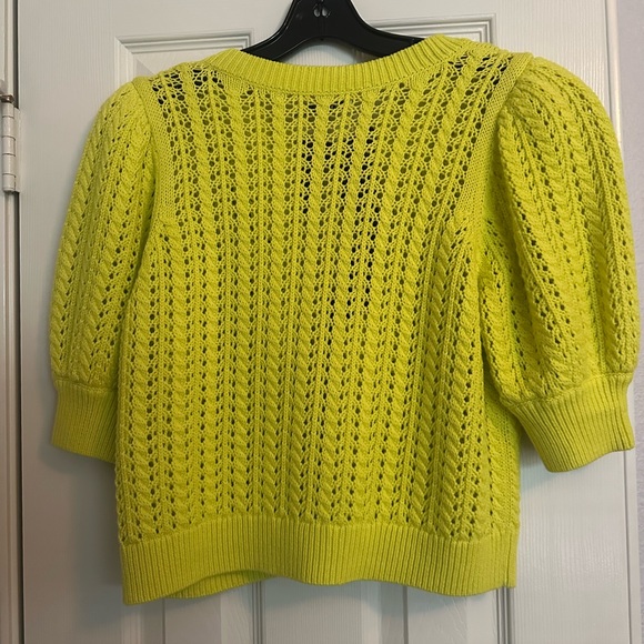 Alice + Olivia Kitty Puff Sleeve Cardigan - Picture 6 of 8